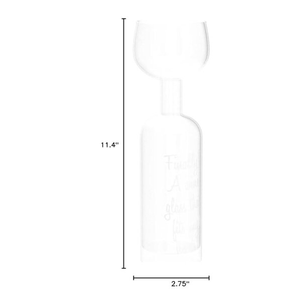 Wine Bottle Glass - Holds a Whole Bottle - Picture 11 of 11